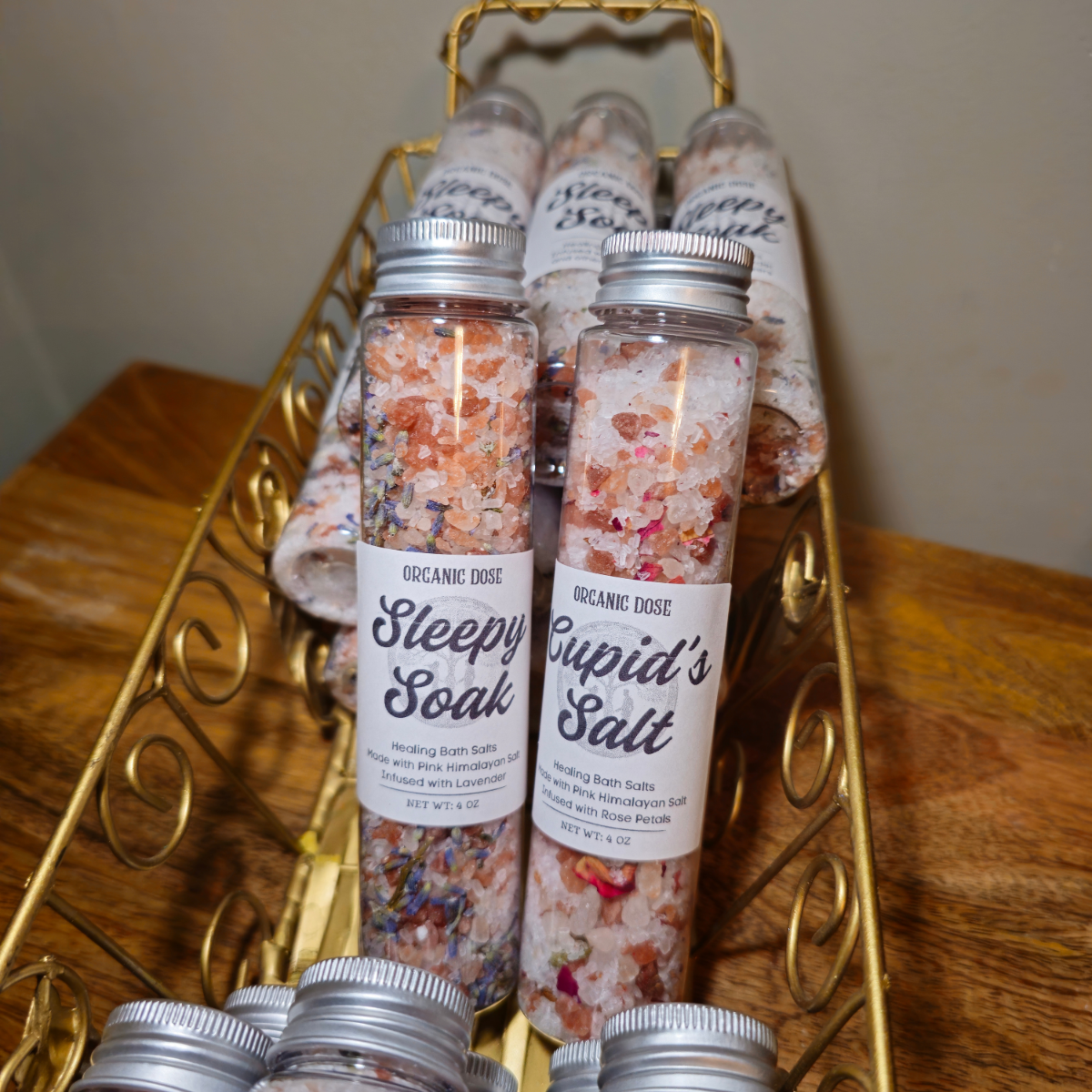 Wildflower Infused Bath Salts | Spa Gift for Her | 4 oz.